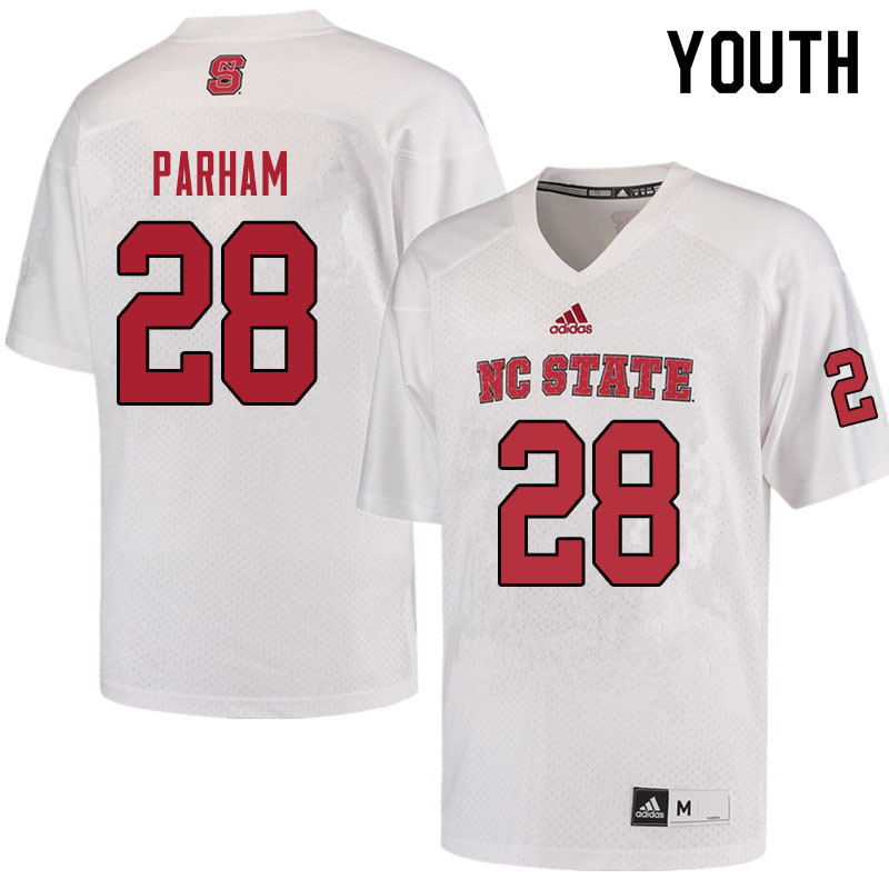 Youth #28 Dylan Parham NC State Wolfpack College Football Jerseys Sale-Red - Click Image to Close